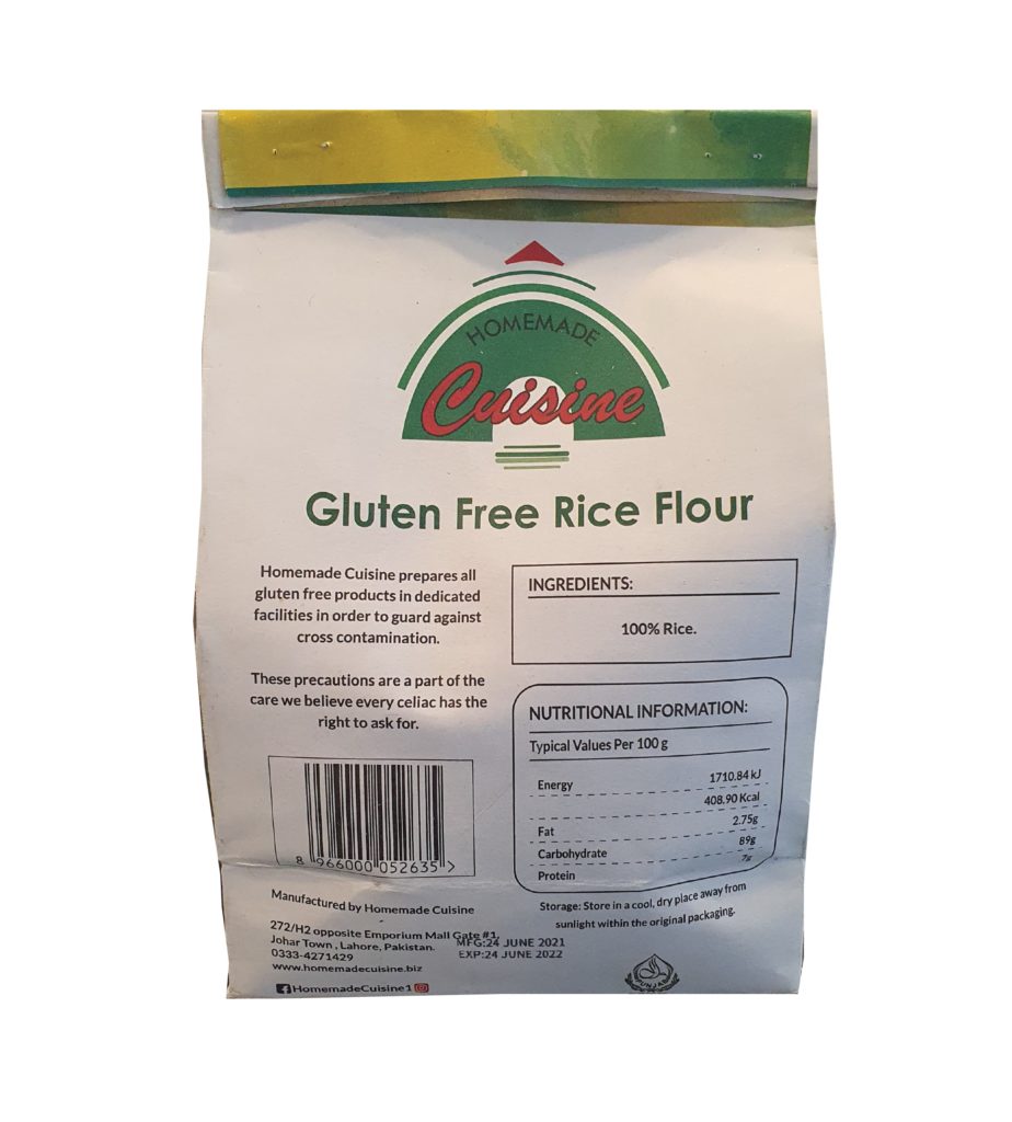 Gluten Free Rice Flour 1 KG - Homemade Cuisine