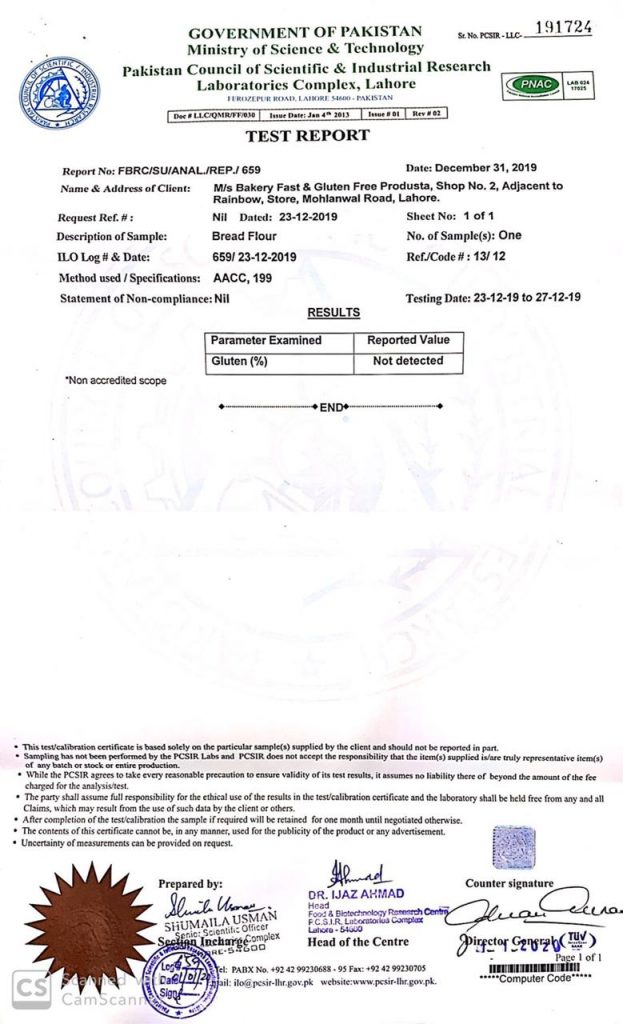 Bread Flour Gluten Analysis Report
