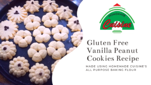 Gluten Free Vanilla Peanut Cookies Recipe