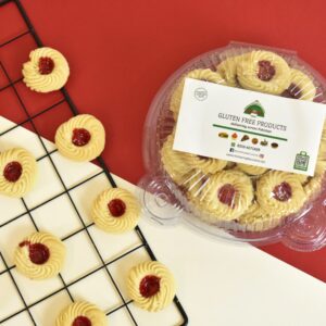 Gluten Free Vanilla Jam Biscuits