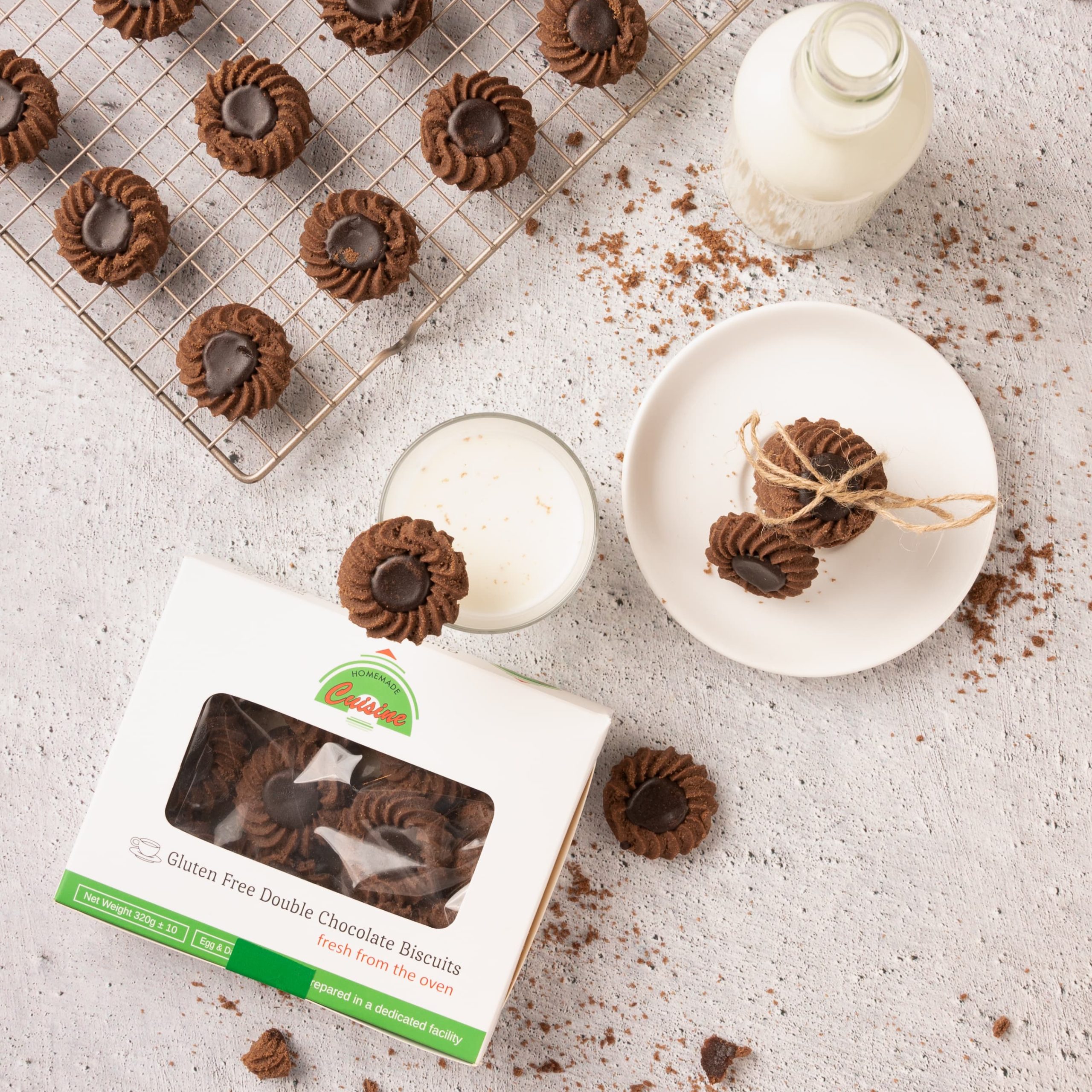 Gluten Free Double Chocolate Biscuits