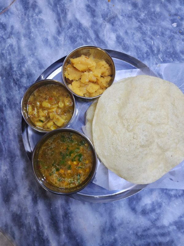 Gluten Free Halwa Puri Thali
