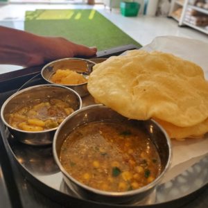 Gluten Free Halwa Puri Thali
