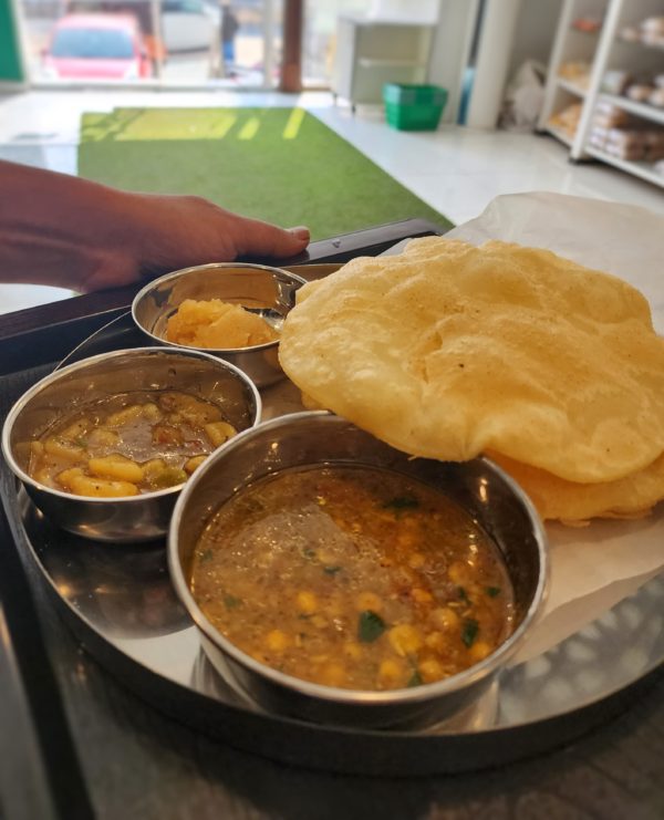 Gluten Free Halwa Puri Thali