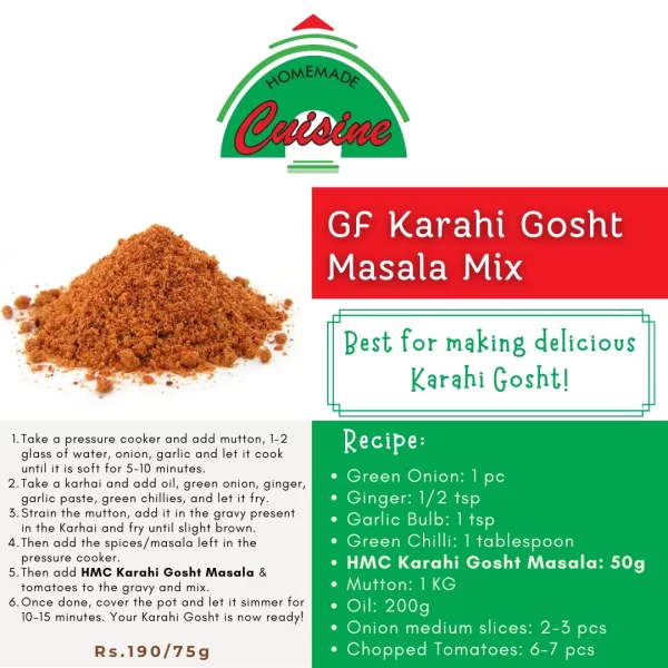 Gluten Free Karahi Gosht Masala Recipe