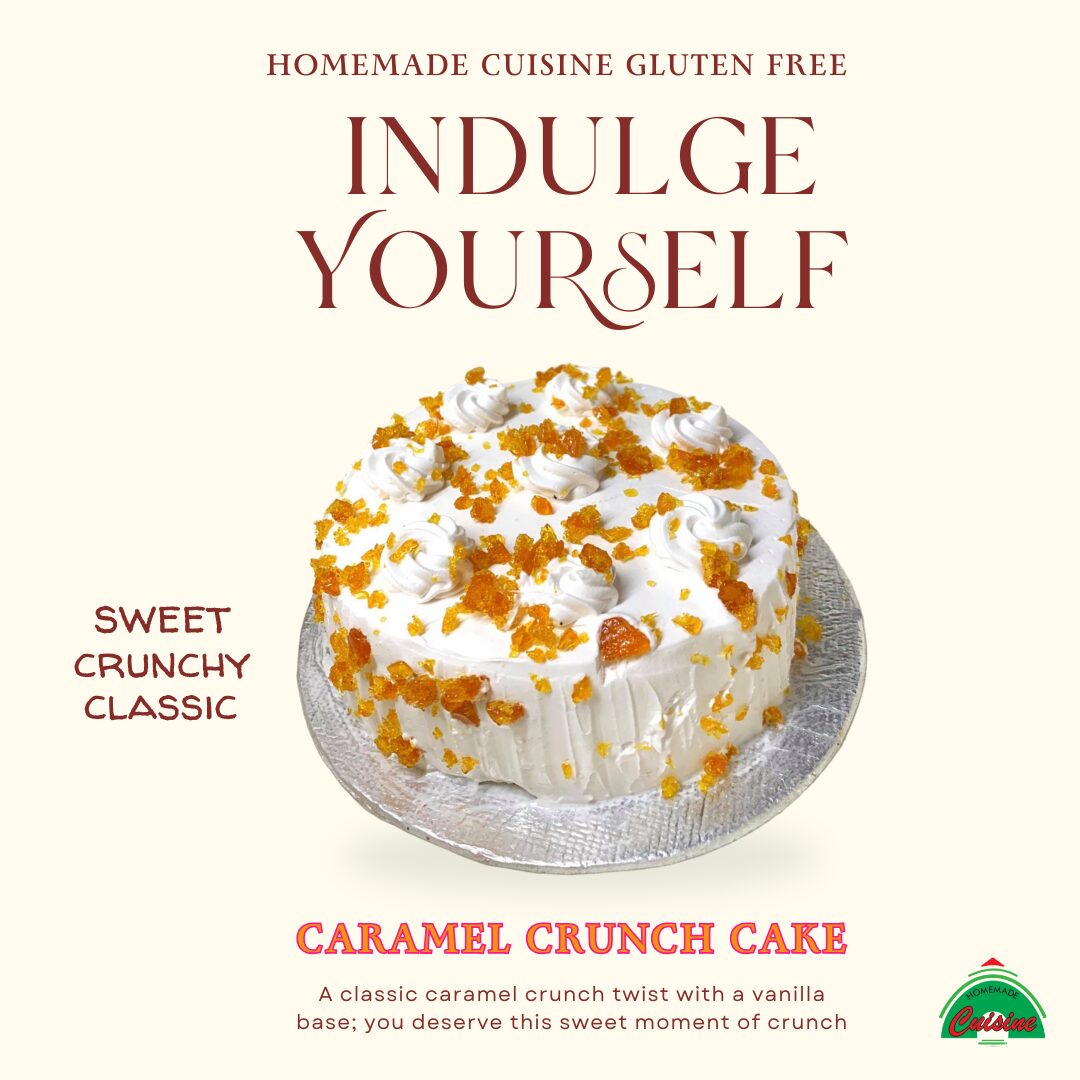 Gluten Free Caramel Crunch Cake