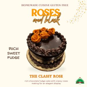 Gluten Free Classy Rose Chocolate Cake