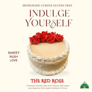 Gluten Free Red Rose Cake